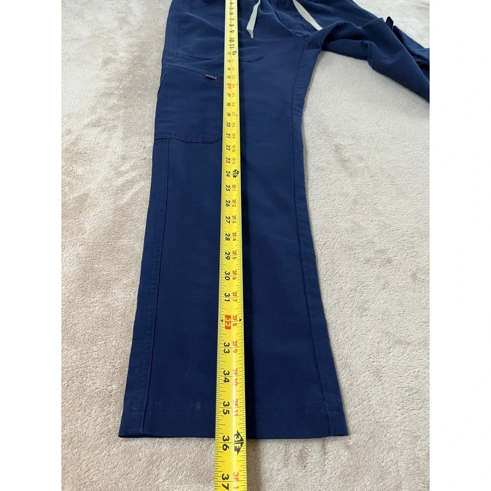 FIGS Technical Collection Scrub Pants Men's XS Navy Blue Cargo Pockets TM3001S